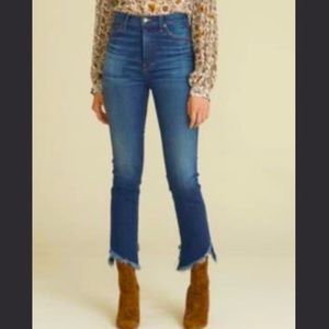 Veronica Beard Danni high-rise-kick-flare jean